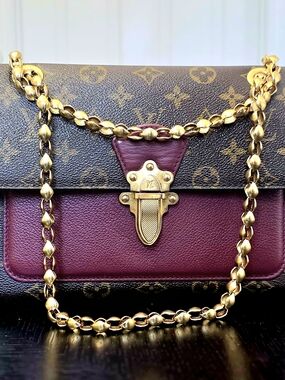 Louis Vuitton Raisin Monogram Canvas Victoire Chain Shoulder Bag